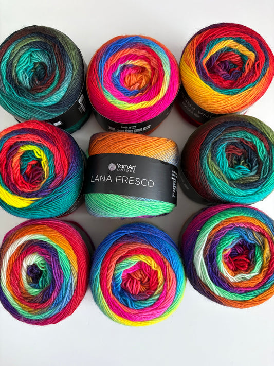 Yarn art Lana Fresco Yarn Cake