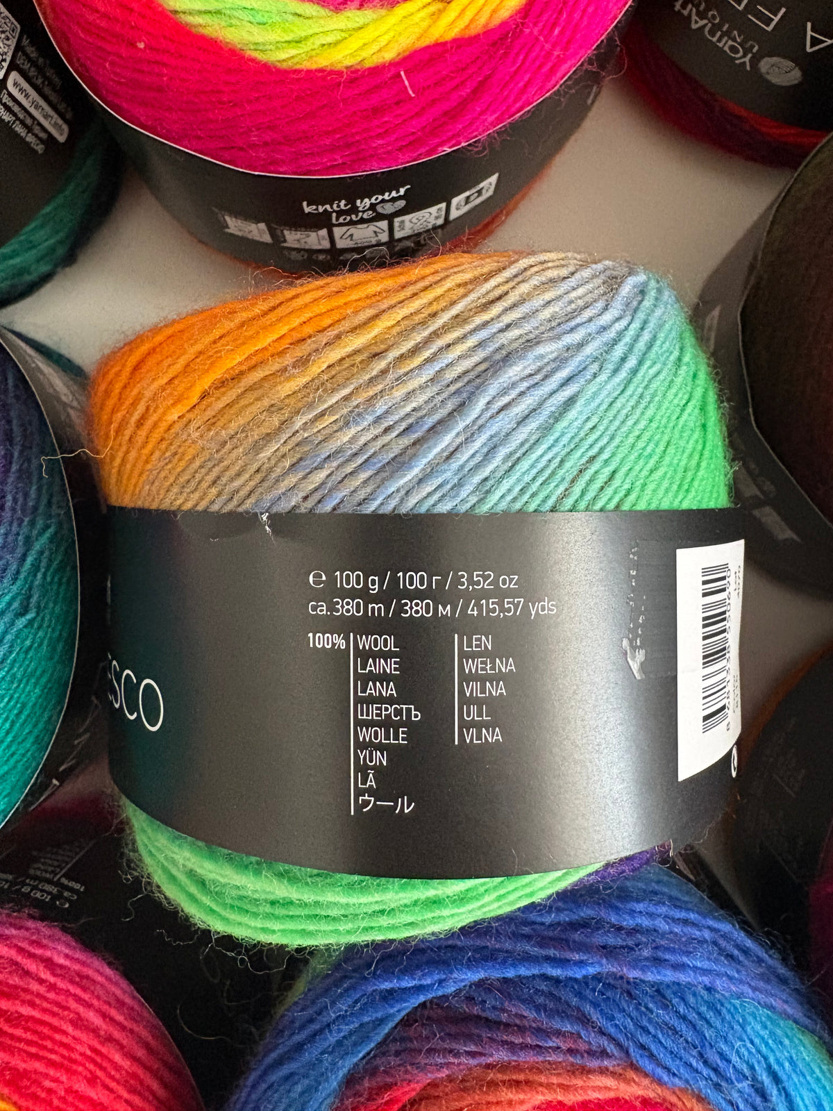 Yarn art Lana Fresco Yarn Cake