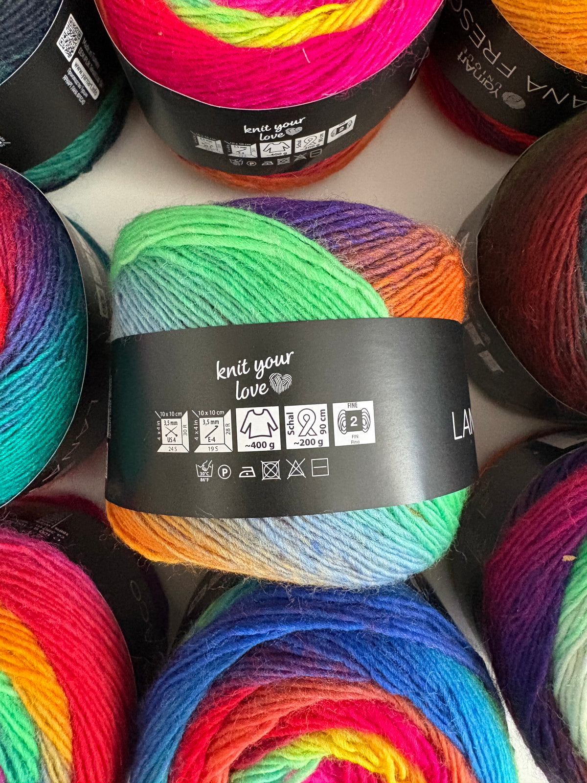 Yarn art Lana Fresco Yarn Cake