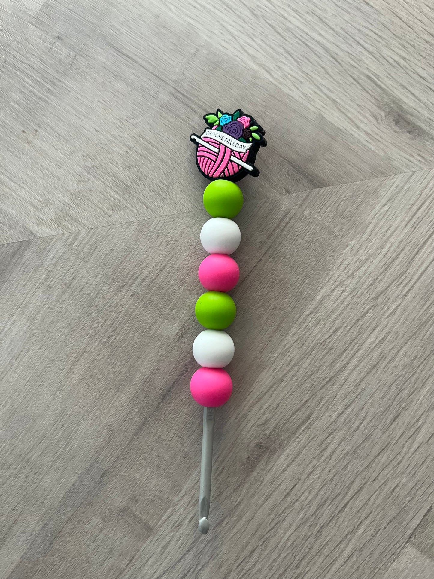 4mm Beaded Crochet Hooks In Various Designs