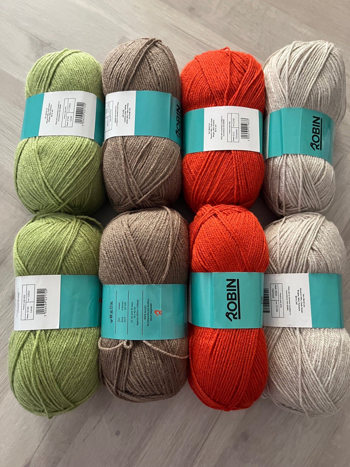 Autum Colour Bundle Double Knit