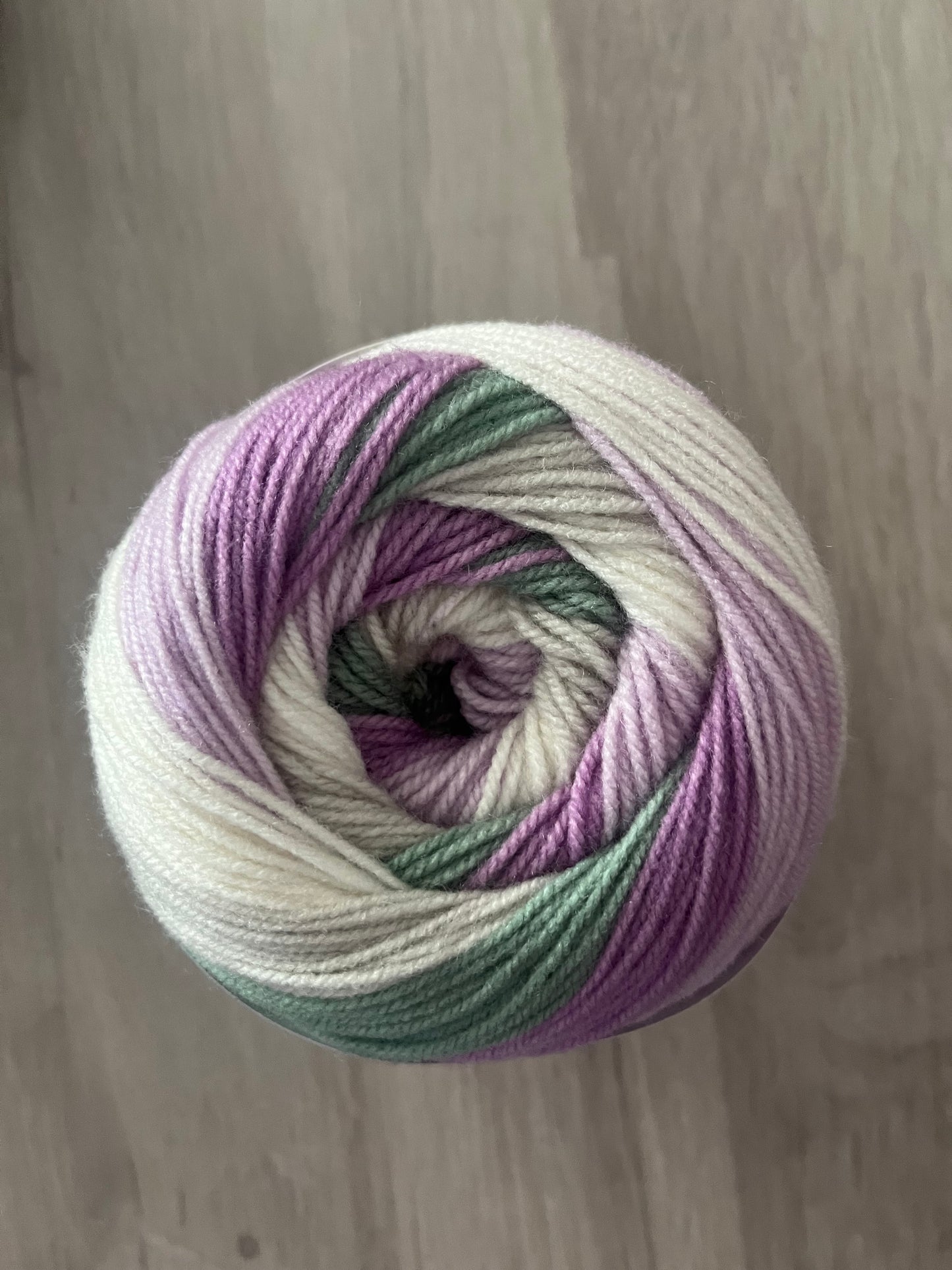 Northern lights yarn cake